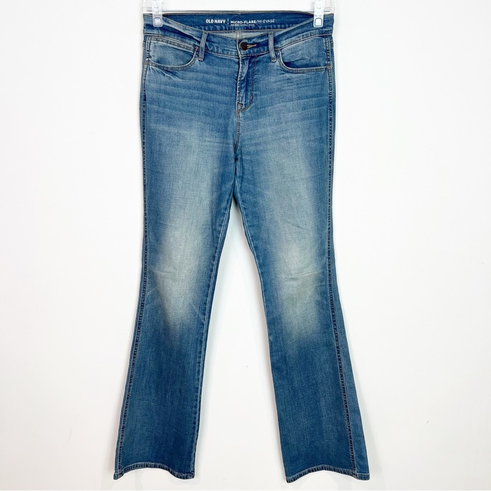 OLD NAVY MID RISE MICRO FLARE JEANS WOMENS SZ 6R